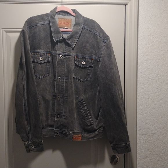 Black denim 3xl (2xl) Guess jacket from the  late 80s - Picture 11 of 13